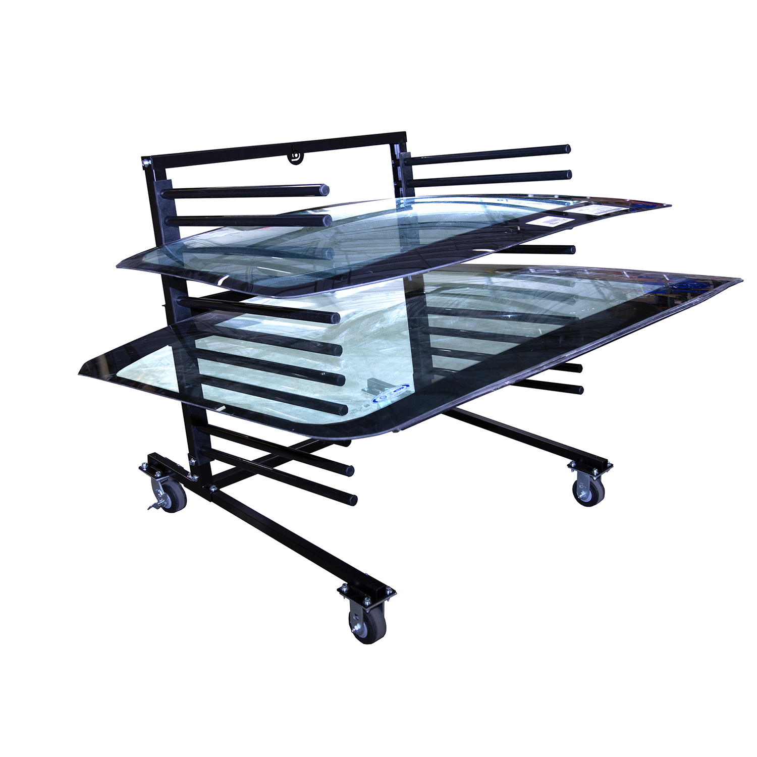 10-LITE MOBILE SHOP RACK- BLACK